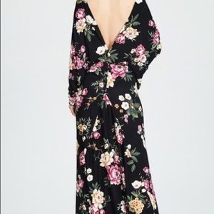 Plus size floral maxi